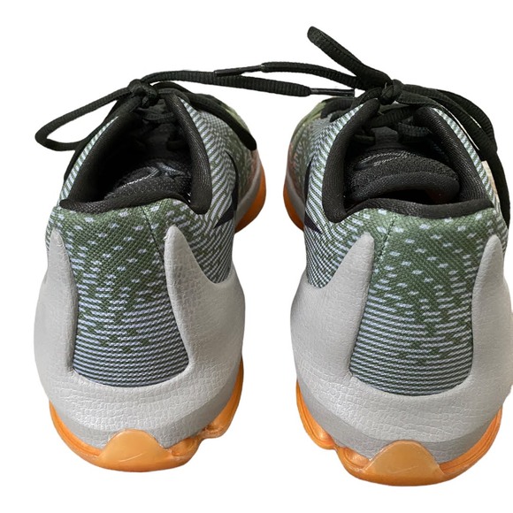 Nike KD 8 Easy Euro Light Grey Orange Lace-Up Basketball Shoes Youth Size 7 - Picture 3 of 7